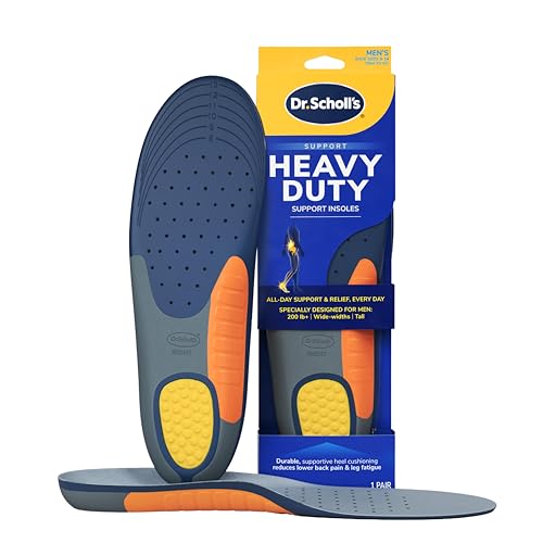 Dr. Scholl's Heavy Duty Arch Support Insoles for Big & Tall Men Size 8-14