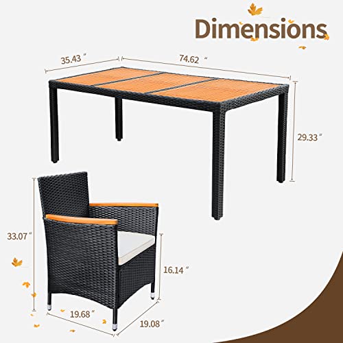 Soft-Cushioned 9-Piece Patio Dining Set for Outdoor Use