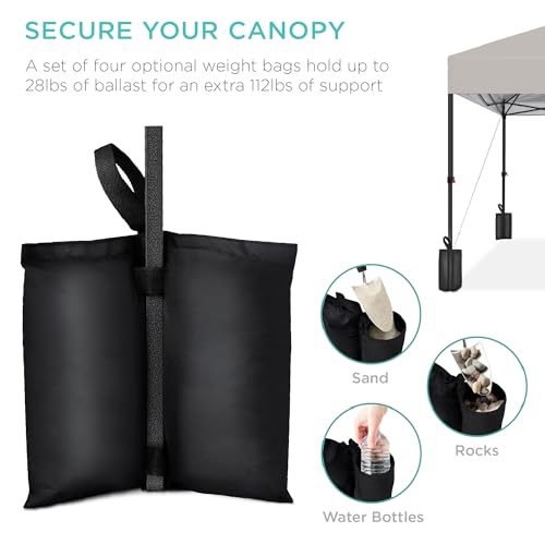 Light Gray 10x10ft Pop Up Tent for One Person - 1-Button Setup