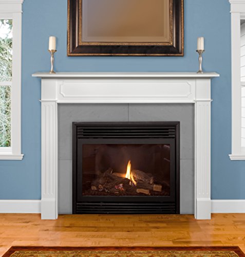Berkley 48-Inch White Paint Grade Fireplace Mantel