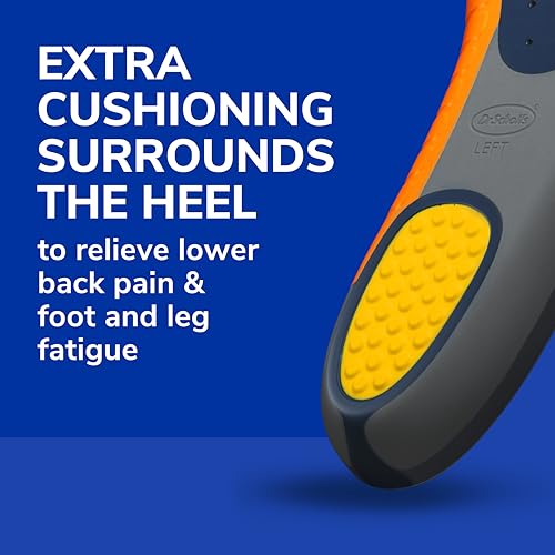 Dr. Scholl's Heavy Duty Insoles for Big & Tall Men & PowerStep Pinnacle Orthotics M 6-6.5, W 8-8.5